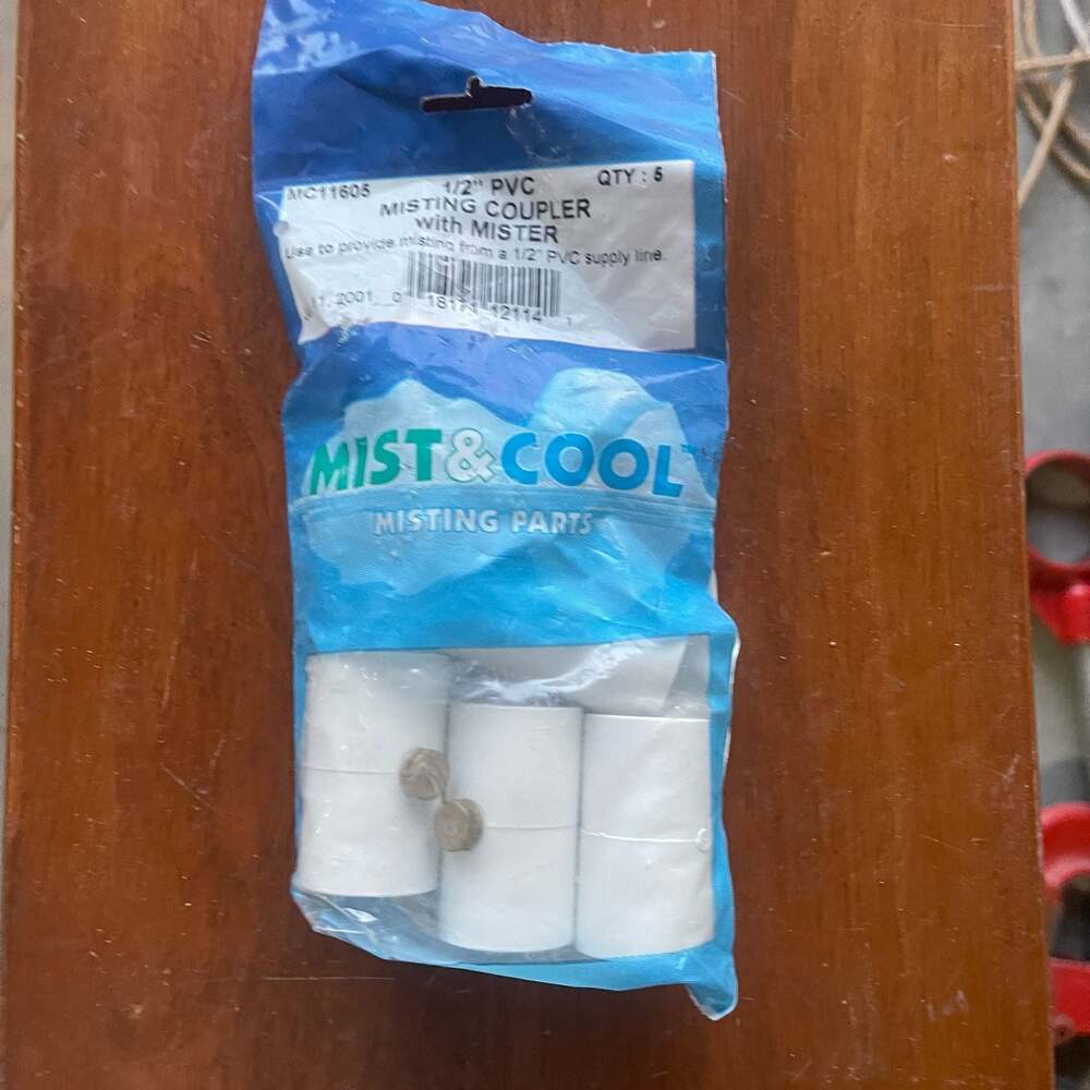 Mist & Cool 1/2" PVC Misting Coupler with Mister, 5 Count, MC11605